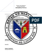 Accomplishment Report: Municipality of Narvacan