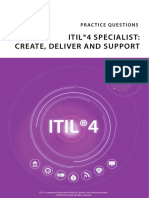 Itil 4 Cds Sample Proactice Questions