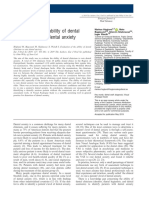 Evaluation of The Ability of Dental Clinicians To Rate Dental Anxiety