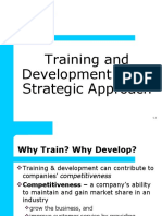Training and Development: The Strategic Approach