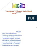 Translation of ER-diagram Into Relational Schema