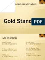 Gold Standard Presentation