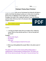 March On Washington Planning Manual Worksheet