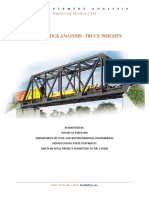 Truss Bridge Analysis - Truck Weights