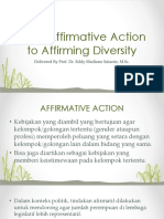 From Affirmative Action To Affirming Diversity