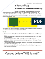 Golden Ratio in the Human Body Activity