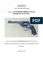 The Pistol in British Military Service During The Great War: Centre For First World War Studies