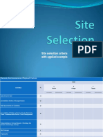 Site Selection Criteria With Applied Example