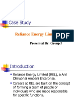 Case Study - Reliance Energy Limitd