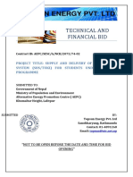 Technical and Financial Bid