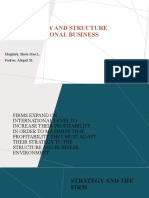 The Strategy and Structure of International Business: Maglinte, Shela Mae L. Padron, Abigail M