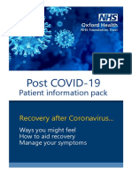 Post COVID-19: Patient Information Pack