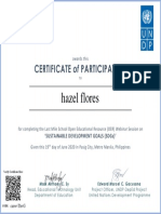 Sustainable Development Goals Certificate