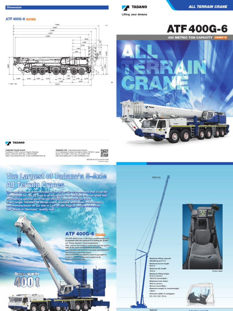 WSI Models TADANO 1/50 scale ATF 400G-6 All Terrain Crane +