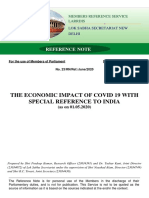 The Economic Impact of Covid 19 With Special Reference To India