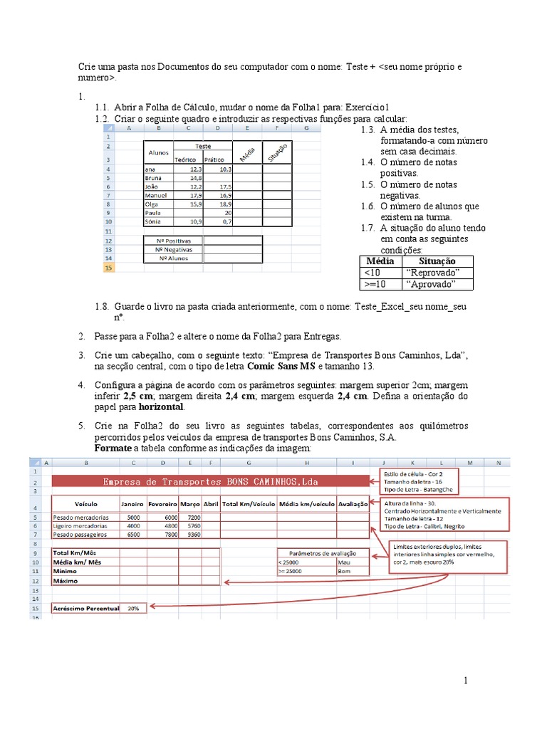 Teste Excel Pratico Pdf