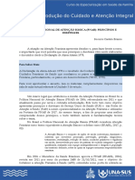 Política Nacional de Atenção Básica Princípios e Diretrizes