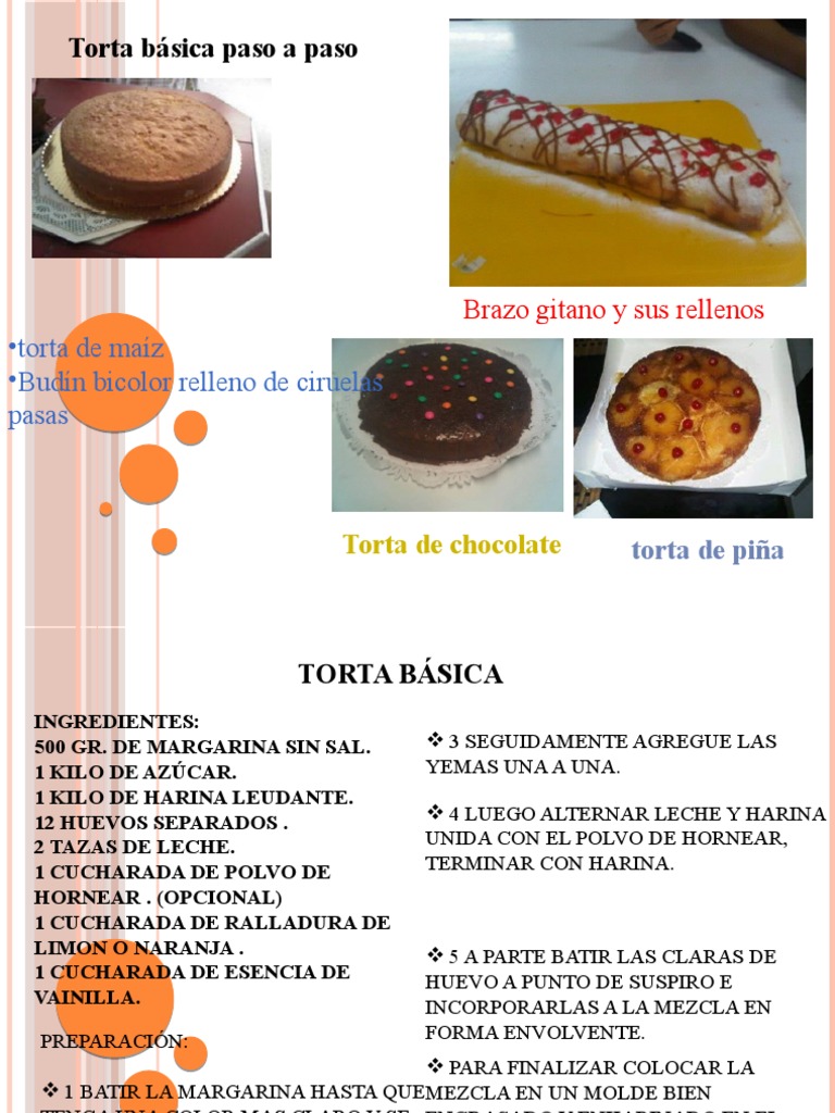 Recetario de Tortas | PDF | Chocolate | Huevo como alimento