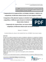 Y Relativos A La Competición, de Diferentes Demarcaciones en Tareas Jugadas de Fútbol. Cuadernos de Psicología Del Deporte, Vol 20 (1), 190-200