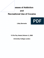 Processes of Addiction and Recreational Use of Cocaine: Libby Bamardo