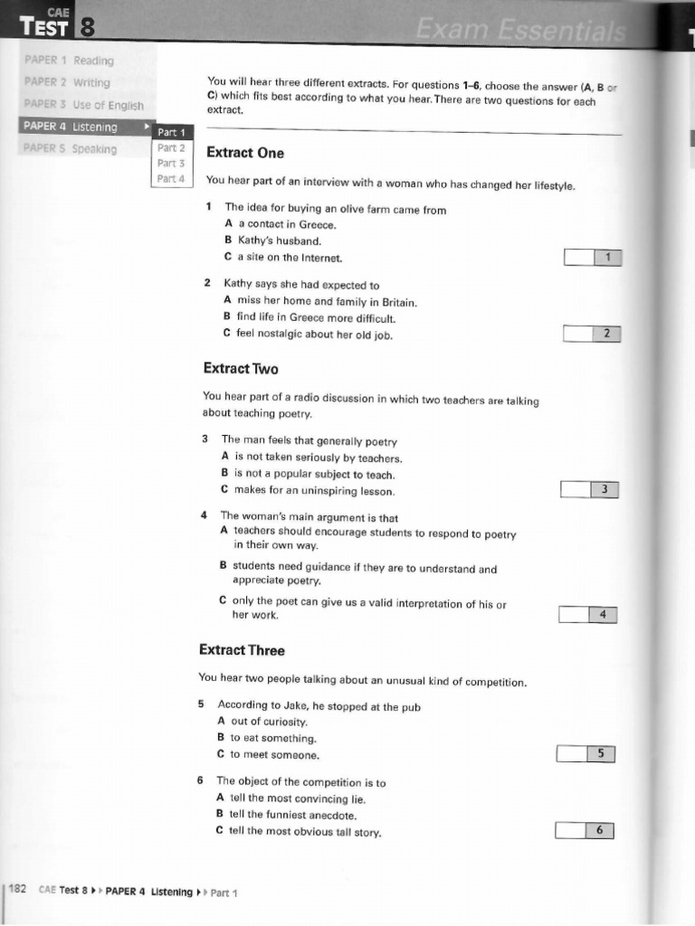 Listening Test 8 | PDF