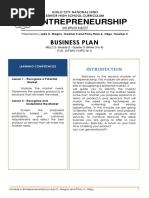 Entrepreneurship: Business Plan