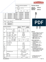 Rectifier Diodes SKN 20 SKR 20 Skna 20 SKN 26 SKR 26: RSM Frms RRM