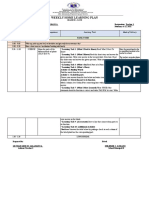 Weekly Home Learning Plan: Day and Time Learning Area Learning Competency Learning Task Mode of Delivery