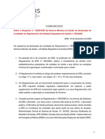 comunicado-ers-sobre-despacho-ministra-saúde-de-invalidade-do-regulamento-ers-pdf