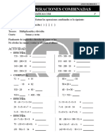 17 Operaciones Combinadas Tercero de Primaria