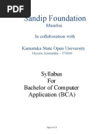 Distance BCA Syllabus Karnataka State Open University Bachelor of Computer Applications