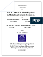 Use of COMSOL Multi-Physics® in Modelling Galvanic Corrosion