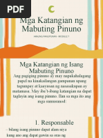 Mga Katangian NG Mabuting Pinuno: Araling Panlipunan 2 | PDF