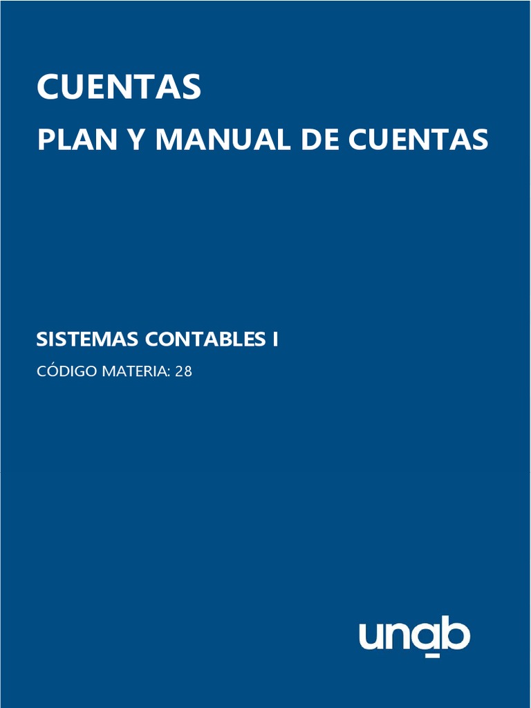 Manual y Plan de Cuentas Contables | PDF | Pagos | Contabilidad