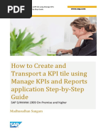 Custom Fiori Tile for Analytical Query | PDF | Application Software ...