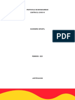 Protocolo de Bioseguirdad Contra El Covid 19