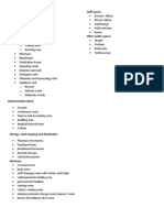 Main BLDG Technical Support Areas: Staff Spaces