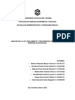 Trabajo Ley de Alcoholes y Especies Alcoholicas de Venezuela