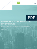  INTRODUCING ELECTRIC BUSES TO THE CITY OF TSHWANE