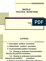 Tema 13 Bazele Politicii Monetare