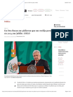 La Jornada - en Dos Bocas Me Pidieron Que Me Reelija Pero en 2024 Me Jubilo: AMLO