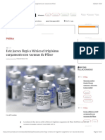 La Jornada - Este Jueves Llegó A México El Trigésimo Cargamento Con Vacunas de Pfizer