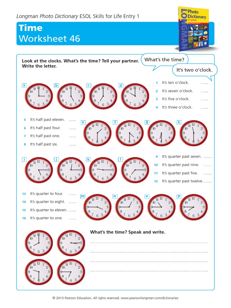 The Time Worksheet | PDF