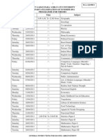 Sant Gadge Baba Amravati University B.A.Part-I Examination of Summer-2011 Programme For Theory Day Date Time Subject B.A.-I, S/2011