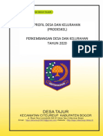 Perkembangan Desa Tajur Tahun 2020