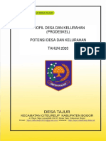 Potensi Desa Dan Kelurahan Desa Tajur Tahun 2020