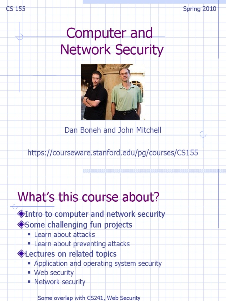 Stanford CS155: Computer Security Overview | PDF | Safari (Web Browser ...