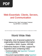 Web Essentials: Clients, Servers, and Communication: Reference From: Web Technologies Textbook by Jeffrey C. Jackson