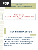 Web Services: JAX-RPC, WSDL, XML Schema, and Soap: CSI 3140 WWW Structures, Techniques and Standards