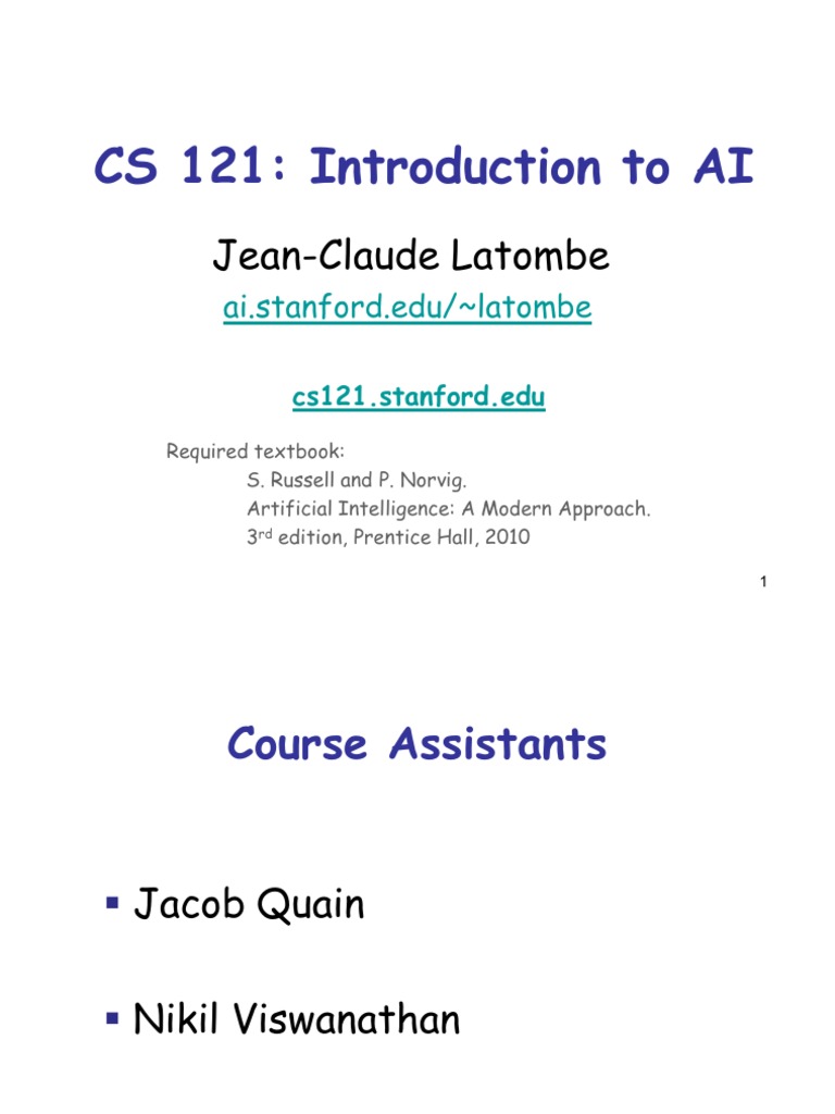 JeanClaude Latombe Ai Stanford.edu/ Latombe PDF Artificial
